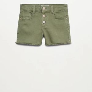 Girls Army Green Shorts